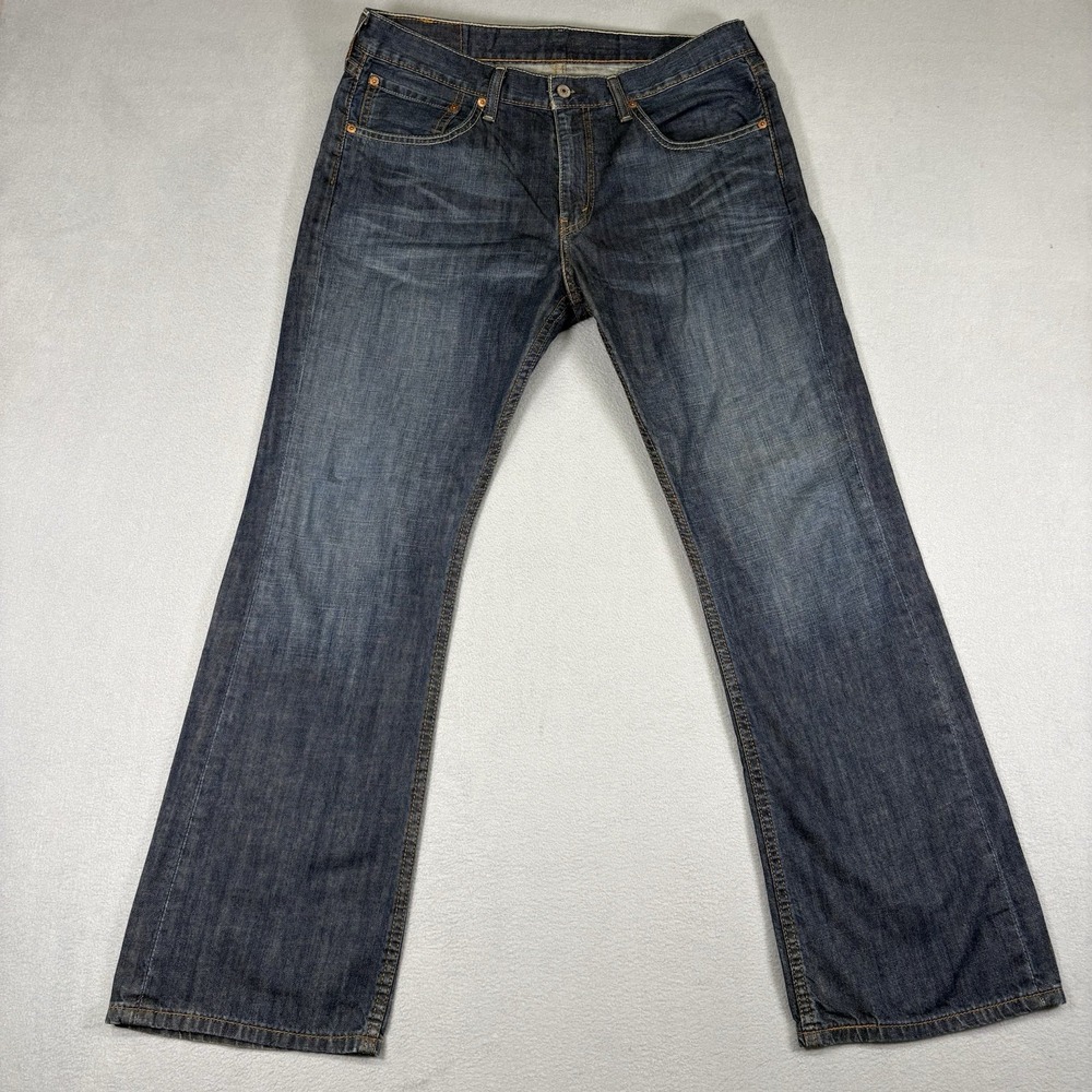 Levi's 527 Jeans Mens 34x30 Blue Slim Bootcut 100% Cotton Denim Made Mexico
